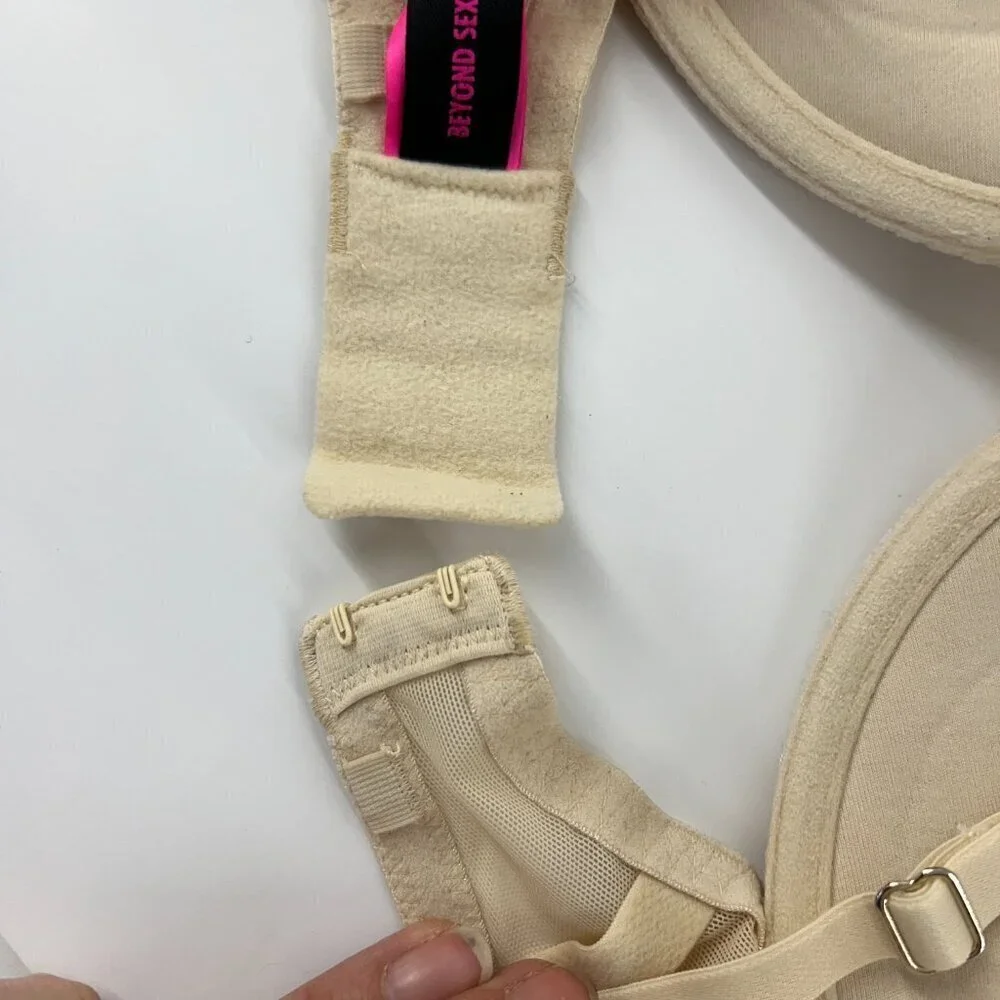 La Senza Beyond Sexy Cream Lace & Rhinestone Bra Sz 34 DD - Picture 8 of 11